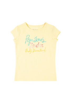 Pepe Jeans Тишърт Farrah PG502488 Жълт Regular Fit - Pepit.bg