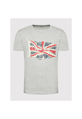 Pepe Jeans Тишърт Flag Logo PM508273 Сив Regular Fit - Pepit.bg