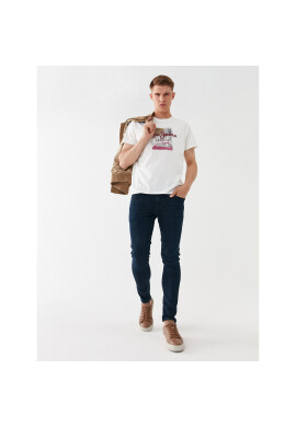 Pepe Jeans Тишърт Melbourne Tee PM508978 Бял Regular Fit - Pepit.bg