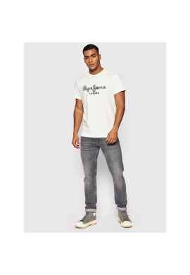 Pepe Jeans Тишърт Merton PM508043 Бял Regular Fit - Pepit.bg