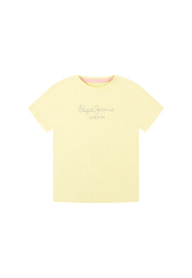 Pepe Jeans Тишърт Nuria PG502460 Жълт Regular Fit - Pepit.bg