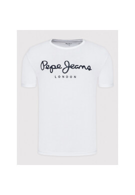 Pepe Jeans Тишърт Original PM508210 Бял Slim Fit - Pepit.bg