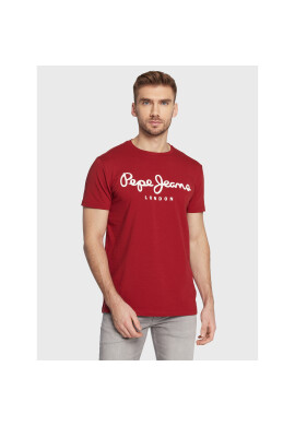 Pepe Jeans Тишърт Original PM508210 Червен Slim Fit - Pepit.bg