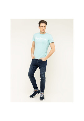Pepe Jeans Тишърт Original Stretch PM501594 Син Slim Fit - Pepit.bg