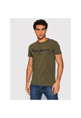 Pepe Jeans Тишърт Original Stretch PM501594 Зелен Slim Fit - Pepit.bg