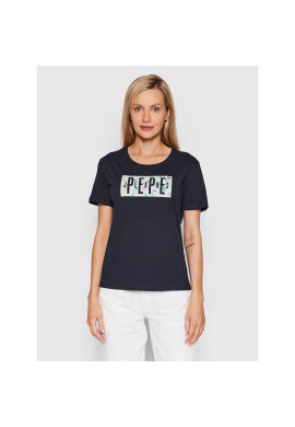 Pepe Jeans Тишърт Patsy PL505218 Тъмносин Regular Fit - Pepit.bg