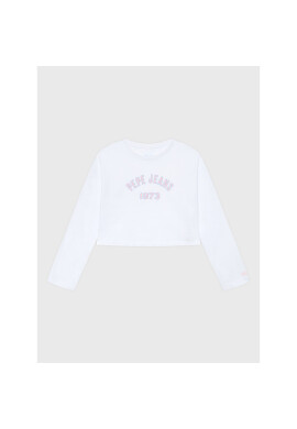 Pepe Jeans Тишърт Paullete PG502955 Бял Regular Fit - Pepit.bg