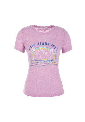 Pepe Jeans Тишърт PL504055 Розов Regular Fit - Pepit.bg