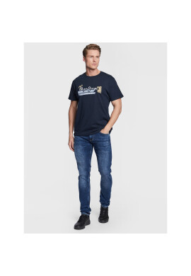 Pepe Jeans Тишърт Rafa PM508673 Тъмносин Regular Fit - Pepit.bg