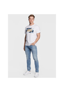 Pepe Jeans Тишърт Rederick PM508685 Бял Regular Fit - Pepit.bg
