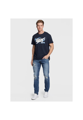 Pepe Jeans Тишърт Rederick PM508685 Тъмносин Regular Fit - Pepit.bg