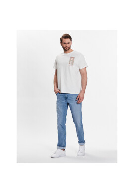 Pepe Jeans Тишърт Ricco PM508695 Бял Regular Fit - Pepit.bg