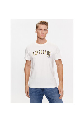 Pepe Jeans Тишърт Ronell PM508707 Бял Regular Fit - Pepit.bg