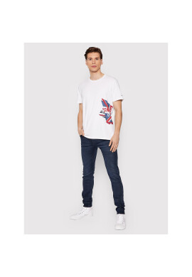Pepe Jeans Тишърт Ronny PM508021 Бял Regular Fit - Pepit.bg