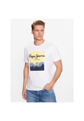 Pepe Jeans Тишърт Roslyn PM508713 Бял Regular Fit - Pepit.bg