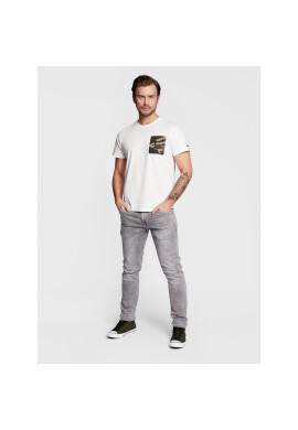 Pepe Jeans Тишърт Sagan PM508471 Бял Regular Fit - Pepit.bg