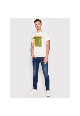 Pepe Jeans Тишърт Sawyer PM508542 Бял Regular Fit - Pepit.bg