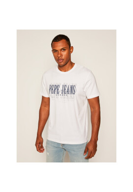 Pepe Jeans Тишърт Snow PM507286 Бял Regular Fit - Pepit.bg