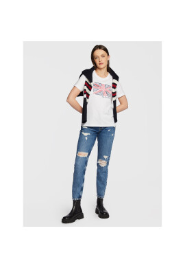 Pepe Jeans Тишърт Tara PL505343 Бял Regular Fit - Pepit.bg