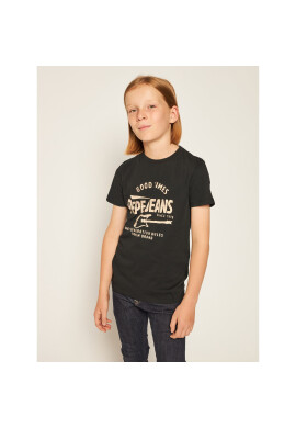 Pepe Jeans Тишърт Terry PB502692 Черен Regular Fit - Pepit.bg
