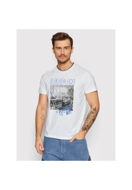 Pepe Jeans Тишърт Toby PM508030 Бял Regular Fit - Pepit.bg