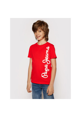 Pepe Jeans Тишърт Waldo PB501279 Червен Regular Fit - Pepit.bg