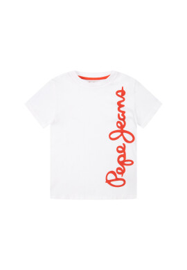 Pepe Jeans Тишърт Waldo Short PB501279 Бял Regular Fit - Pepit.bg