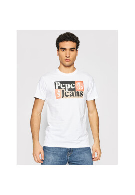 Pepe Jeans Тишърт Wells PM507875 Бял Regular Fit - Pepit.bg