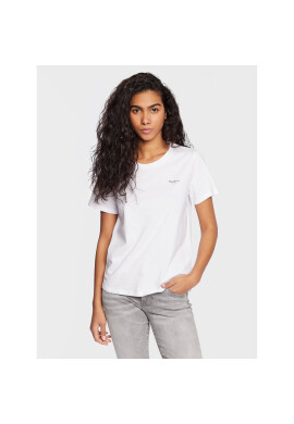Pepe Jeans Тишърт Wendy Chest PL505481 Бял Regular Fit - Pepit.bg