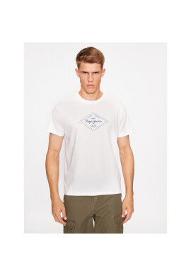 Pepe Jeans Тишърт Wesley PM509123 Бял Regular Fit - Pepit.bg