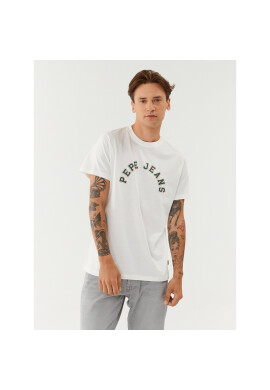 Pepe Jeans Тишърт Westend Tee PM509124 Бял Regular Fit - Pepit.bg