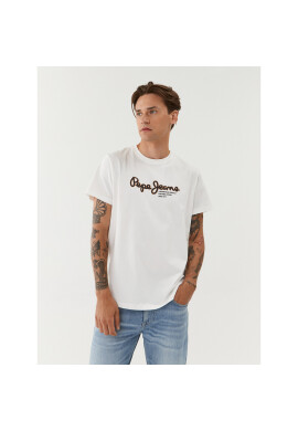 Pepe Jeans Тишърт Wido PM509126 Бял Regular Fit - Pepit.bg