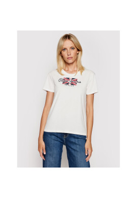 Pepe Jeans Тишърт Zaidras PL504965 Бял Regular Fit - Pepit.bg