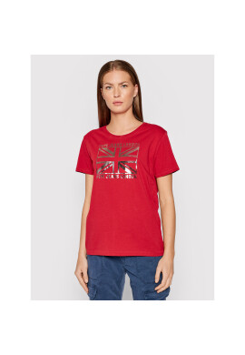 Pepe Jeans Тишърт Zeldas PL505037 Червен Regular Fit - Pepit.bg