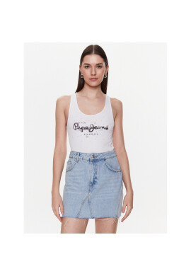 Pepe Jeans топ Ozella PL505474 Бял Regular Fit - Pepit.bg
