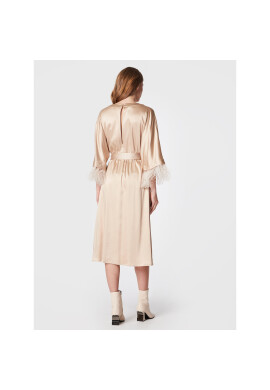 Peserico Коктейлна рокля E02798A00A Бежов Regular Fit - Pepit.bg