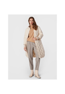Peserico Пухено яке S23351 Екрю Regular Fit - Pepit.bg