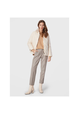 Peserico Пухено яке S23355 Екрю Regular Fit - Pepit.bg