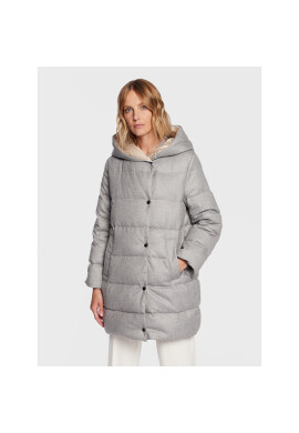 Peserico Пухено яке S24426D Сив Regular Fit - Pepit.bg