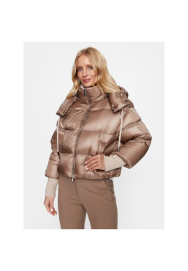 Peserico Пухено яке S24472 Кафяв Regular Fit - Pepit.bg