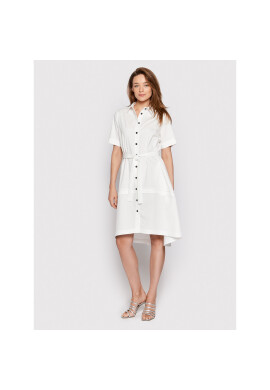 Peserico Рокля тип риза S02701A Бял Regular Fit - Pepit.bg