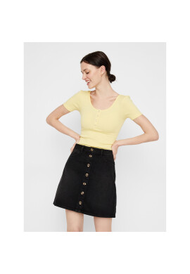 Pieces Блуза 17101439 Жълт Slim Fit - Pepit.bg