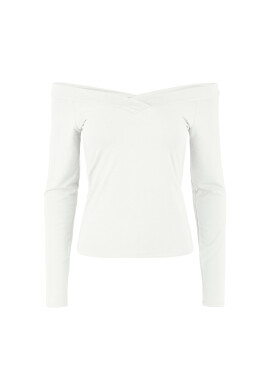 Pieces Блуза 17103018 Бял Slim Fit - Pepit.bg
