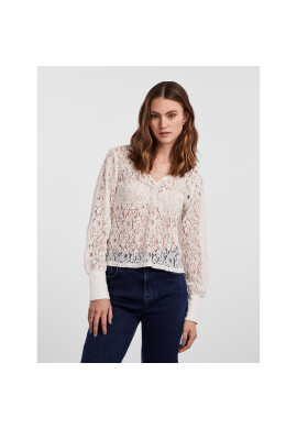 Pieces Блуза 17135411 Бял Regular Fit - Pepit.bg