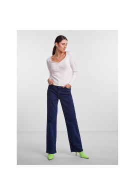 Pieces Блуза 17135564 Бял Slim Fit - Pepit.bg