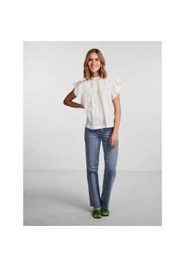 Pieces Блуза 17139701 Бял Regular Fit - Pepit.bg