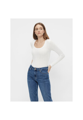 Pieces Блуза Pippi 17110548 Бял Slim Fit - Pepit.bg