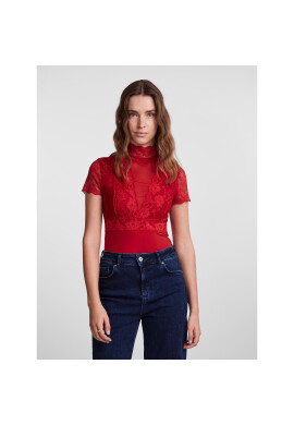 Pieces Боди 17131182 Червен Slim Fit - Pepit.bg