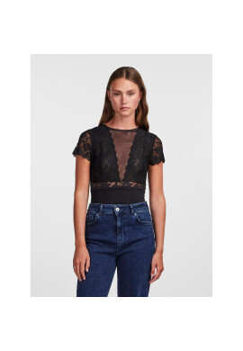 Pieces Боди Sicca 17095132 Черен Slim Fit - Pepit.bg