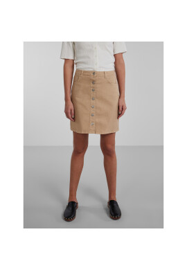 Pieces Дънкова пола 17126258 Бежов Regular Fit - Pepit.bg